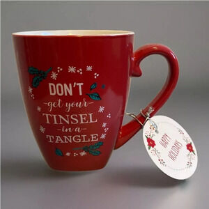 2–NWT 10 Ten Strawberry Street Holiday Collection Christmas Mug Coffee Tea